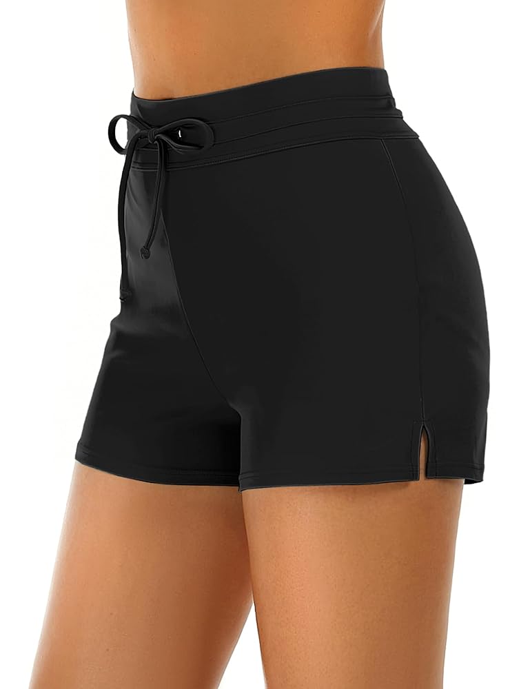 Tournesol Women's Swim Shorts High Waisted Bathing Suit Bottoms Swimsuit Tankini Boy Shorts with Liner